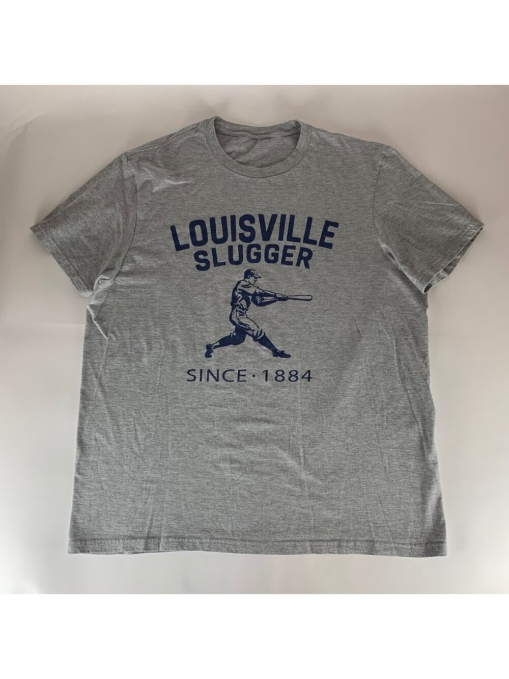 Louisville Slugger 1884 Gray Short Sleeve Crewneck Shirt Mens XL